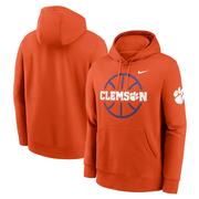 Clemson Nike Basketball Icon Club Fleece Hoodie